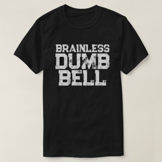 ブレインレスばかベルの態度の声明ユーモア Tシャツ (デザイン正面)