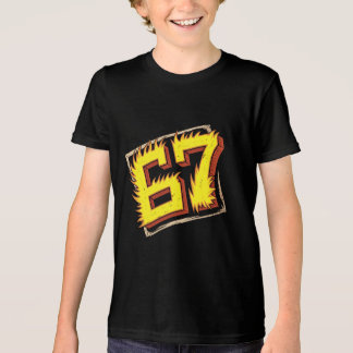 ブレインロット67:燃え上がる数字 トライブレンドＴシャツ