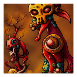 ブレインロット – Ken Gage Surreal Art ポスター