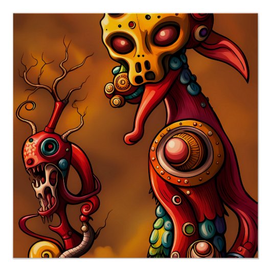 ブレインロット – Ken Gage Surreal Art ポスター (正面)