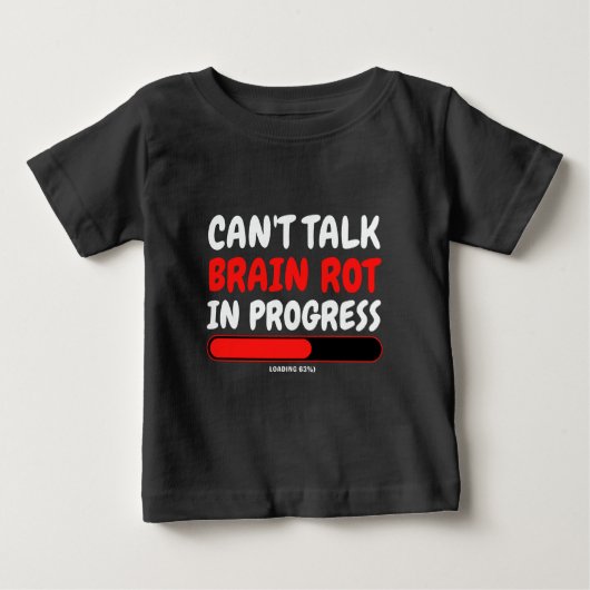 ブレインロ子供へットの今年の言葉 ベビーTシャツ (正面)
