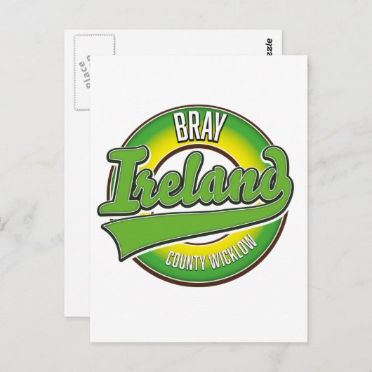 ブレイ郡ウィックロー州 アイルランド ポストカード (正面/裏面)