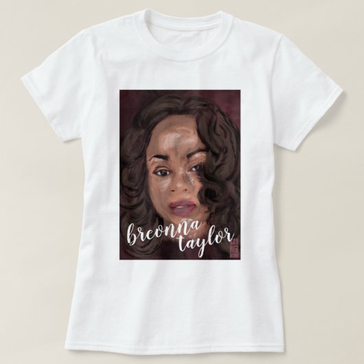 ブレオナ・テイラーが彼女の名前を言う Tシャツ (デザイン正面)