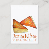 ブレカスセイボリーパティシエのイスラエル料理ユダヤ料理 名刺 (正面)