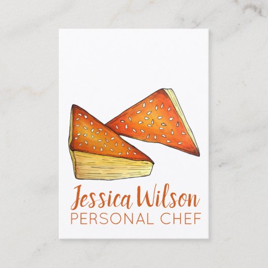 ブレカスセイボリーパティシエのイスラエル料理ユダヤ料理 名刺 (正面)