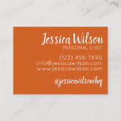 ブレカスセイボリーパティシエのイスラエル料理ユダヤ料理 名刺 (裏面)