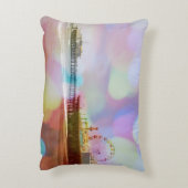 ブレカラフルリ《写真》ぼけ味サンタモニカ埠頭 アクセントクッション (裏面(縦))