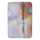 ブレカラフルリ《写真》ぼけ味サンタモニカ埠頭 バスマット (正面縦)