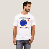 ブレキシットのイギリス国旗Tシャツ Tシャツ (正面フル)