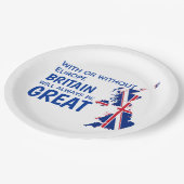 ブレキシット素晴らしイギリスヨーロッパ ペーパープレート (アングル)