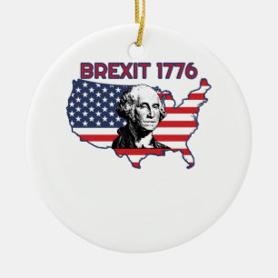 ブレキシット1776年7月4日独立記念日 セラミックオーナメント