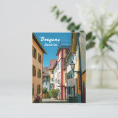 ブレゲンツインオーストリアザオールドタウンポストカード ポストカード (スタンド正面)