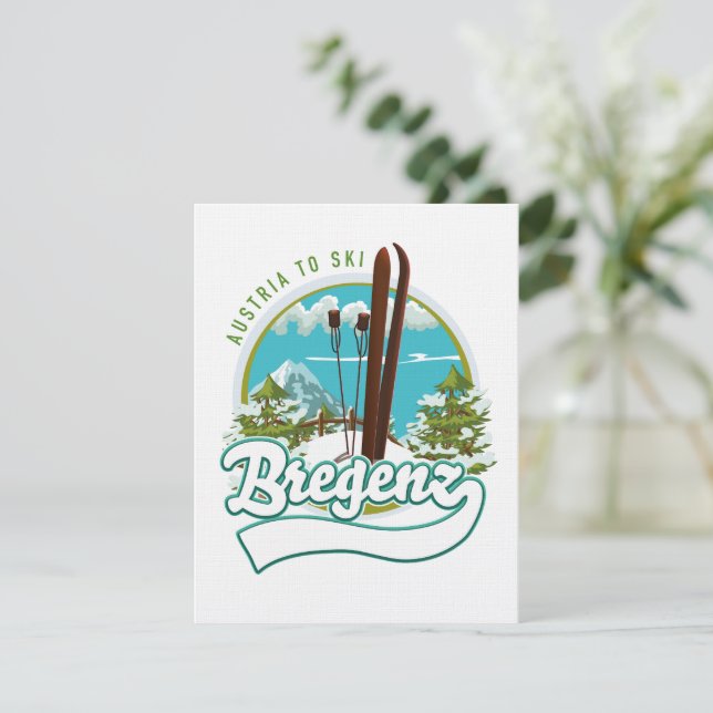 ブレゲンツオーストリアからスキーロゴ (スタンド正面)