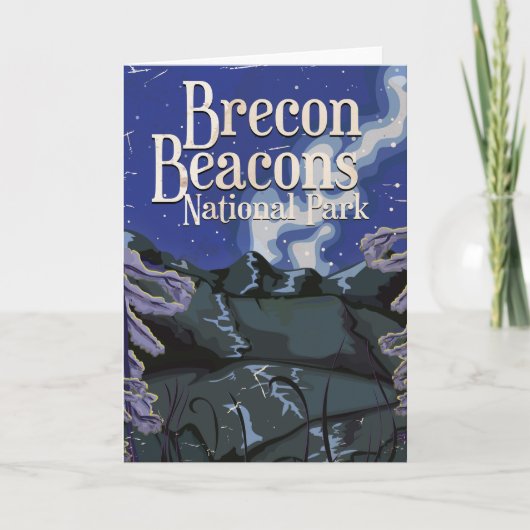 ブレコンビーコンヴィンテージ鉄道旅行ポスター シーズンカード (正面)