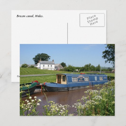 ブレコン運河 ポストカード (正面/裏面)