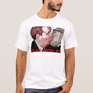 ブレジネフ及びホーネッカーのキス、東側のギャラリー、ベルリン Tシャツ