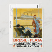 ブレジル – プラタ ポストカード (正面/裏面)