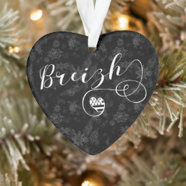 ブレジー国旗ハート、ブルターニュ、ブレトン語 オーナメント