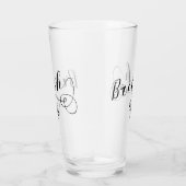 ブレジー国旗ハート、ブルターニュ、ブレトン語 タンブラーグラス (右)