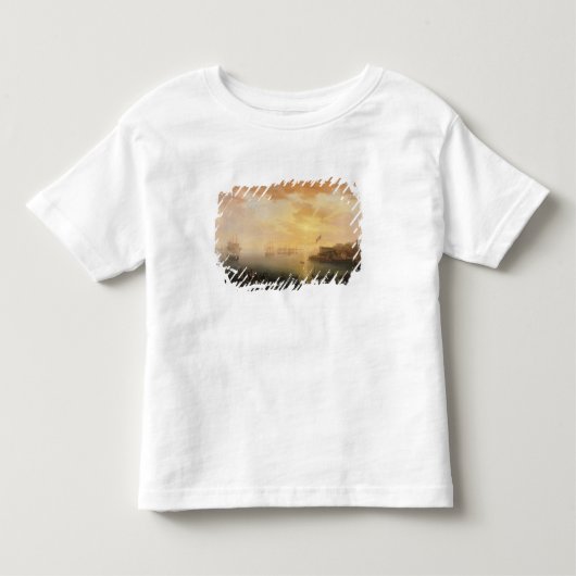 ブレスト港1796年の眺め トドラーTシャツ (正面)