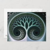 ブレスビューティフル自然抽象芸術アート ポストカード (正面/裏面)