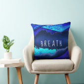 ブレスモダンネイビー王室のブルーターコイズ抽象芸術 クッション (椅子)