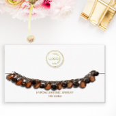 ブレスレットのロゴを白で表示 名刺