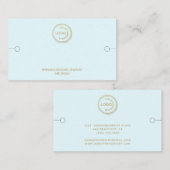 ブレスレットディスプレイあなたのロゴを追加ライトブルー 名刺 (正面/裏面)