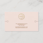 ブレスレットディスプレイあなたのロゴを追加赤面名刺 名刺 (裏面)