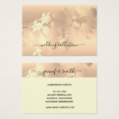 ブレスレットディスプレイカードロマンチックヴィンテージピンク赤面 (正面&裏面)