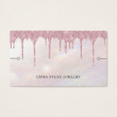 ブレスレットディスプレイカード・ブラシピンクグリッタードリップ (正面)