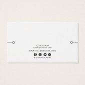 ブレスレットディスプレイカード・水彩ユーカリ金ゴールド (裏面)