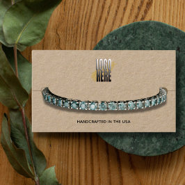 ブレスレットディスプレイクラフトあなたのロゴソーシャルメディア 名刺