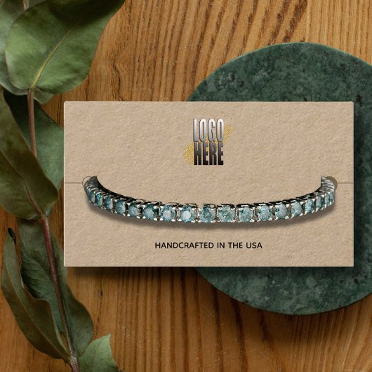 ブレスレットディスプレイクラフトあなたのロゴソーシャルメディア 名刺