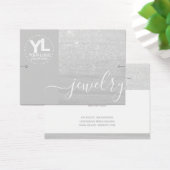 ブレスレットディスプレイグラモールシルバーグリッターグラム (デスク)