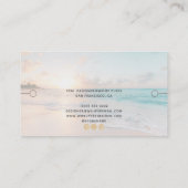 ブレスレットディスプレイビーチロゴ付き写真 名刺 (裏面)