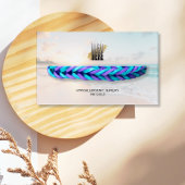 ブレスレットディスプレイビーチロゴ付き写真 名刺