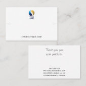 ブレスレットディスプレイホルダーあなたのロゴを追加 名刺 (正面/裏面)