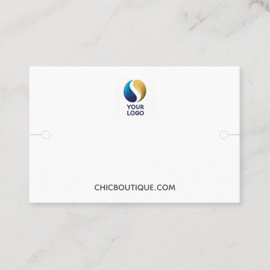 ブレスレットディスプレイホルダーあなたのロゴを追加 名刺 (正面)