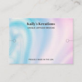 ブレスレットディスプレイホログラフィックロゴ 名刺 (正面)