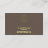ブレスレットディスプレイロゴの追加茶色 名刺 (裏面)