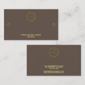 ブレスレットディスプレイロゴの追加茶色 名刺 (正面/裏面)