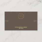 ブレスレットディスプレイロゴの追加茶色 名刺 (正面)