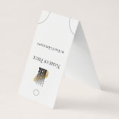 ブレスレットホルつるダーの表示ロゴソーシャルメディア 名刺 (裏面)