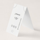 ブレスレットホルつるダーの表示ロゴソーシャルメディア 名刺 (正面)