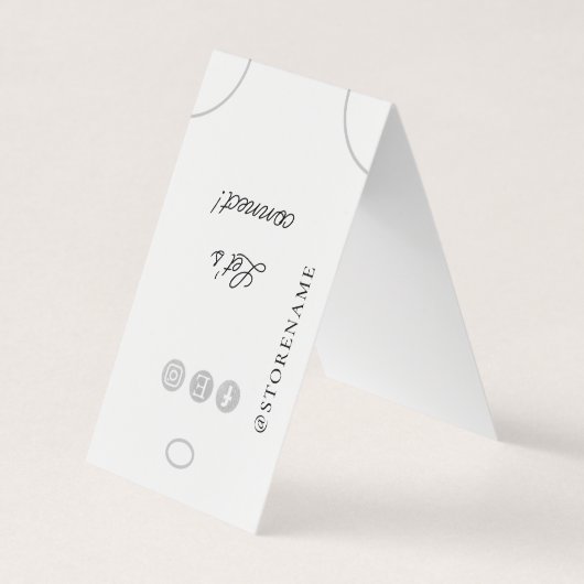 ブレスレットホルつるダーの表示ロゴソーシャルメディア 名刺 (正面)