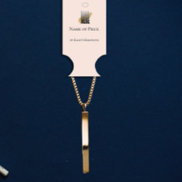 ブレスレットホルダー赤面ピンクディスプレイロゴ 名刺