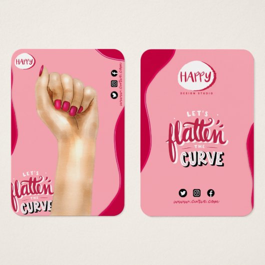 ブレスレット手表示カード (正面&裏面)