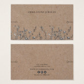 ブレスレット表示カード・素朴ワイルドフラワー (正面&裏面)