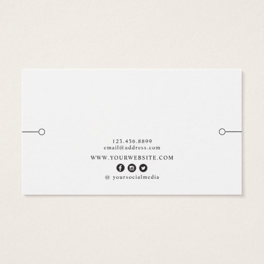 ブレスレット表示カード・素朴ワイルドフラワー (裏面)